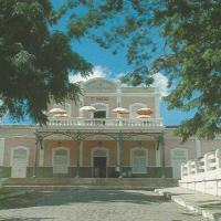 08 - Antiga Estação Ferroviaria. Hoje Centro Cultural Alfredo Leite e encima o bar O Vagão. Dec de 1970 - Arquivo - Massillon Falcão