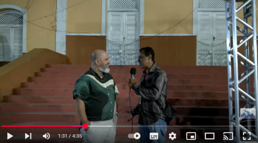 O rep&oacute;rter Valdir Marino aproveitou para conversar com o Cantor e Compositor, Alexandre Revoredo de Garanhuns.